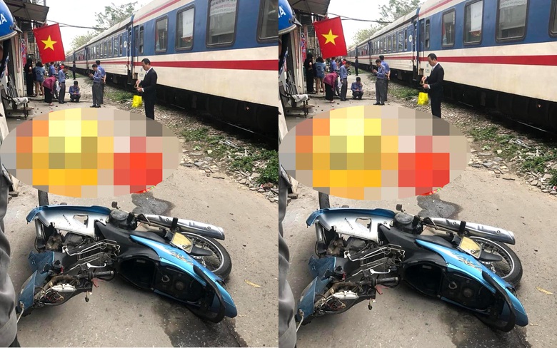 Va chạm với t&agrave;u hỏa, người đ&agrave;n &ocirc;ng đi xe m&aacute;y tử vong tại chỗ- Ảnh 1.