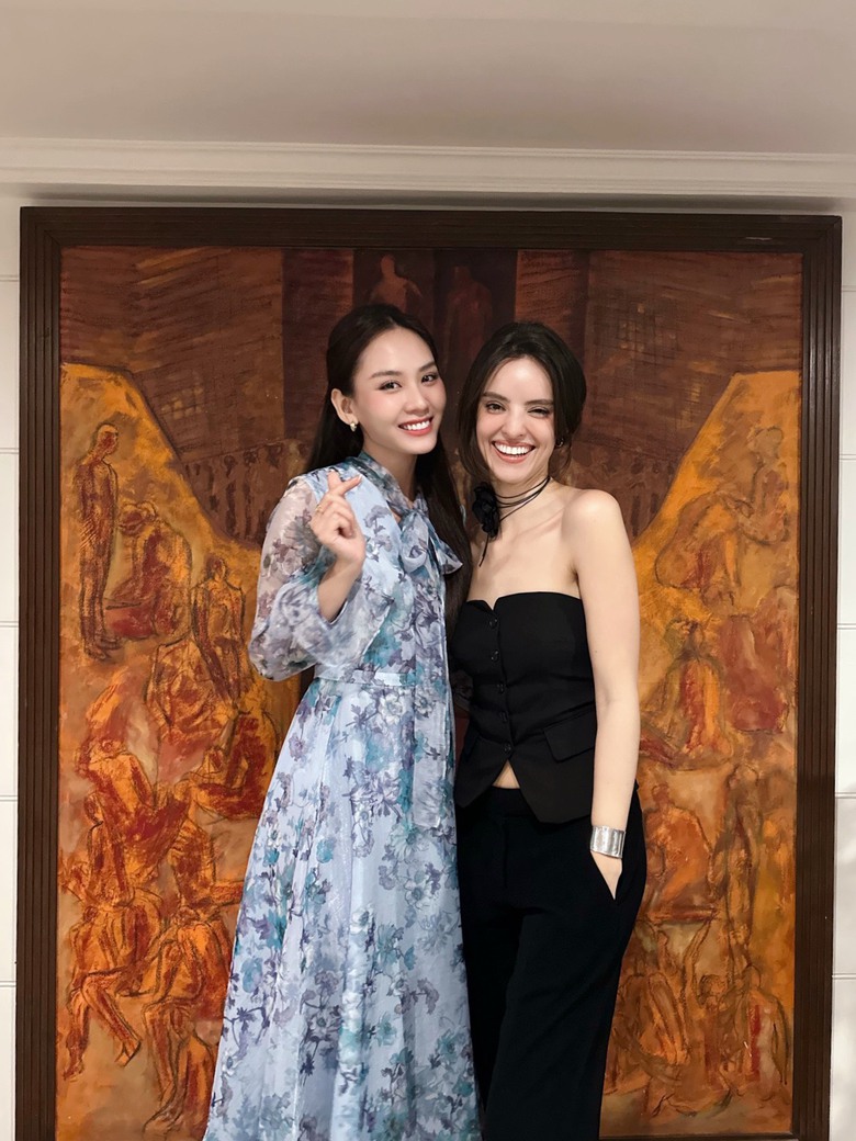Hoa hậu Mai Phương ch&agrave;o s&acirc;n ấn tượng, năng nổ tại nh&agrave; chung Miss World 71- Ảnh 3.