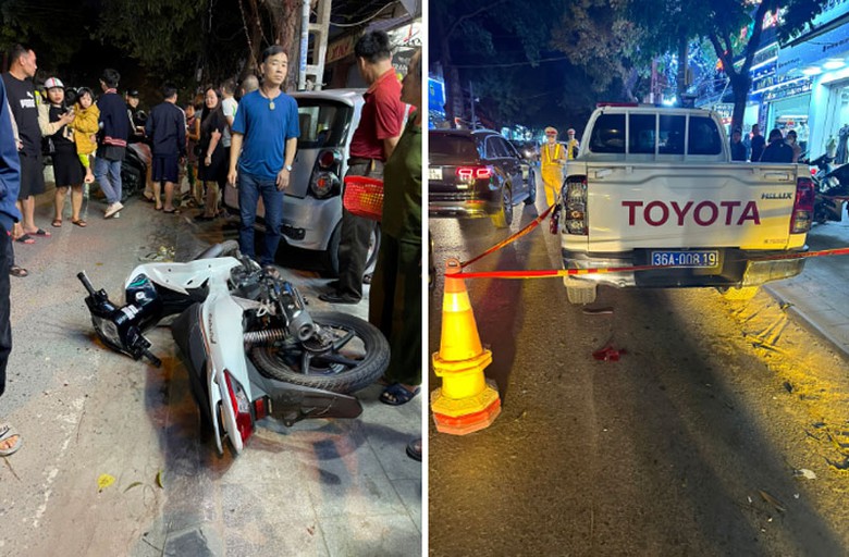 Th&ocirc;ng chốt kiểm tra nồng độ cồn bất th&agrave;nh, 3 thanh ni&ecirc;n t&ocirc;ng v&agrave;o đu&ocirc;i xe CSGT.