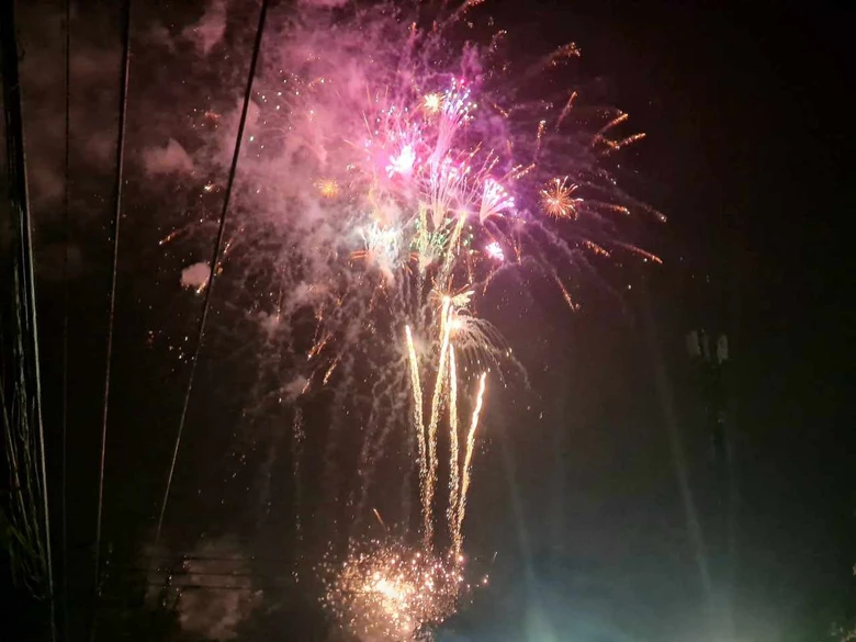 An Giang: Biển người phấn kh&iacute;ch với m&agrave;n ph&aacute;o hoa đ&oacute;n Tết- Ảnh 1.