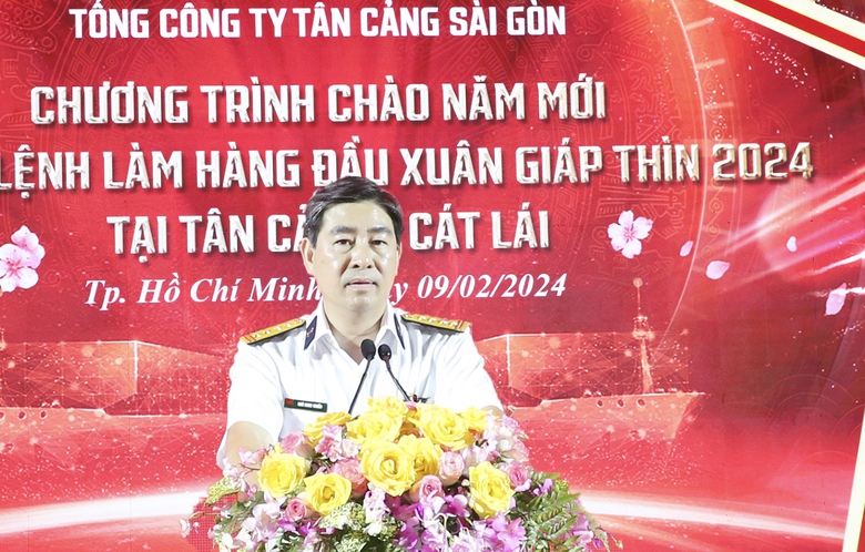 Tổng công ty Tân Cảng Sài Gòn phát lệnh làm hàng đầu xuân Giáp Thìn 2024- Ảnh 2. Tổng công ty Tân Cảng Sài Gòn phát lệnh làm hàng đầu xuân Giáp Thìn 2024- Ảnh 2.