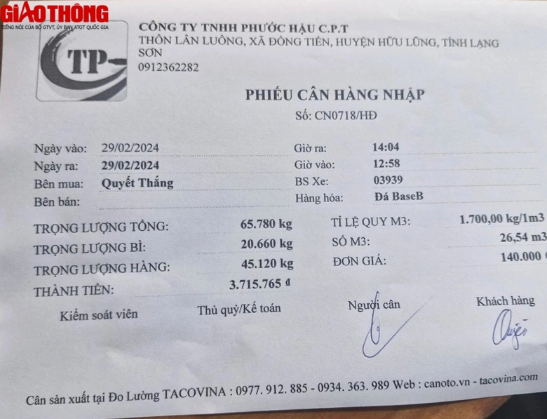 Lạng Sơn: Xe chở đ&aacute; cơi nới th&agrave;nh th&ugrave;ng, chủ doanh nghiệp n&oacute;i kh&ocirc;ng biết- Ảnh 5.