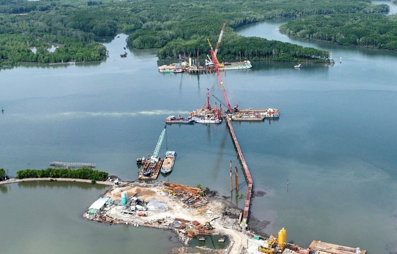 Cầu Phước An nối giữa Đồng Nai v&agrave; B&agrave; Rịa - Vũng T&agrave;u dần lộ diện- Ảnh 3.