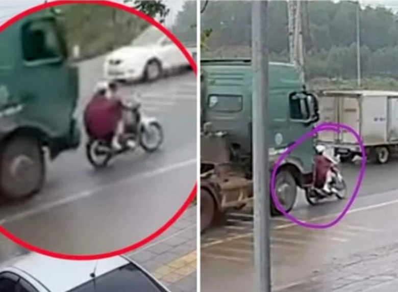 Hiện trường vụ tai nạn (Ảnh cắt từ clip).
