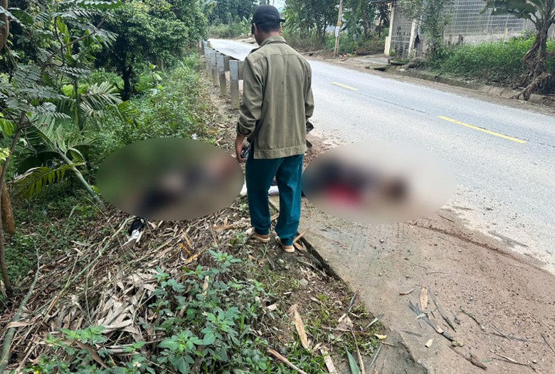 Hiện trường vụ tai nạn.