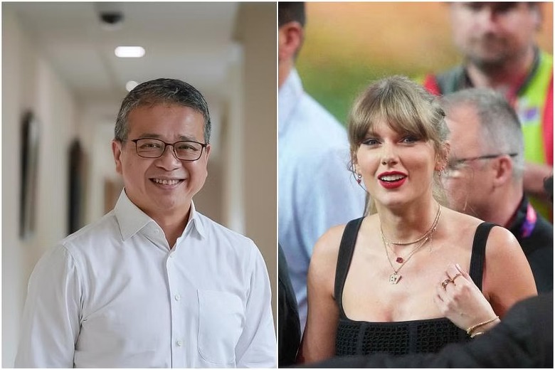 Ông Edwin Tong đích thân sang Mỹ mời Taylor Swift về biểu diễn tại nước nhà. (Ảnh: The Straits Time) Ông Edwin Tong đích thân sang Mỹ mời Taylor Swift về biểu diễn tại nước nhà. (Ảnh: The Straits Time)