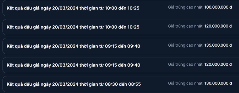 Tiếp phi&ecirc;n đấu gi&aacute; biển số xe: Mức tr&uacute;ng cao nhất chỉ 225 triệu đồng- Ảnh 1.