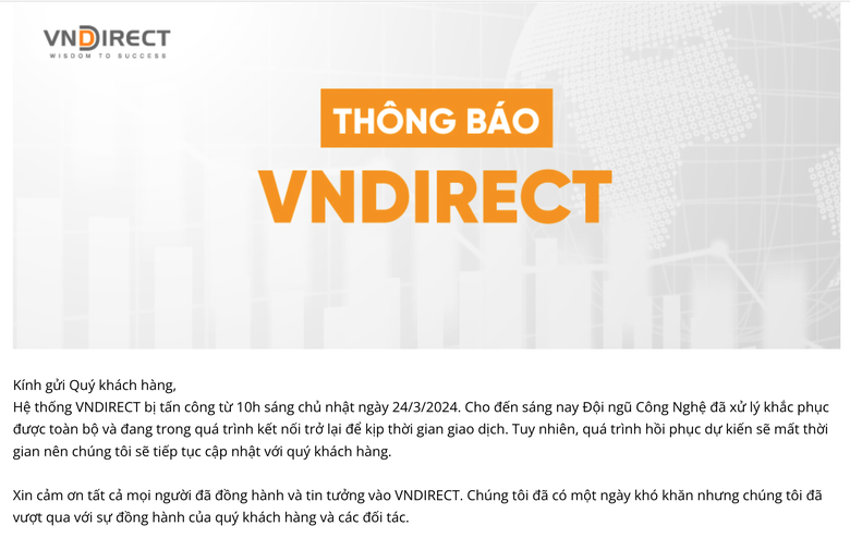 VNDIRECT nói gì về việc bị VNDIRECT nói gì về việc bị