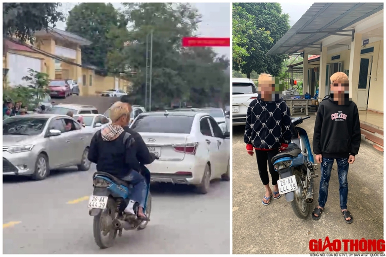 CSGT H&ograve;a B&igrave;nh ho&aacute; trang xử l&yacute; học sinh vi phạm giao th&ocirc;ng- Ảnh 4.