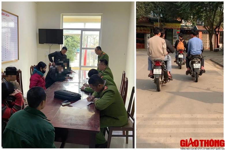 CSGT H&ograve;a B&igrave;nh ho&aacute; trang xử l&yacute; học sinh vi phạm giao th&ocirc;ng- Ảnh 5.