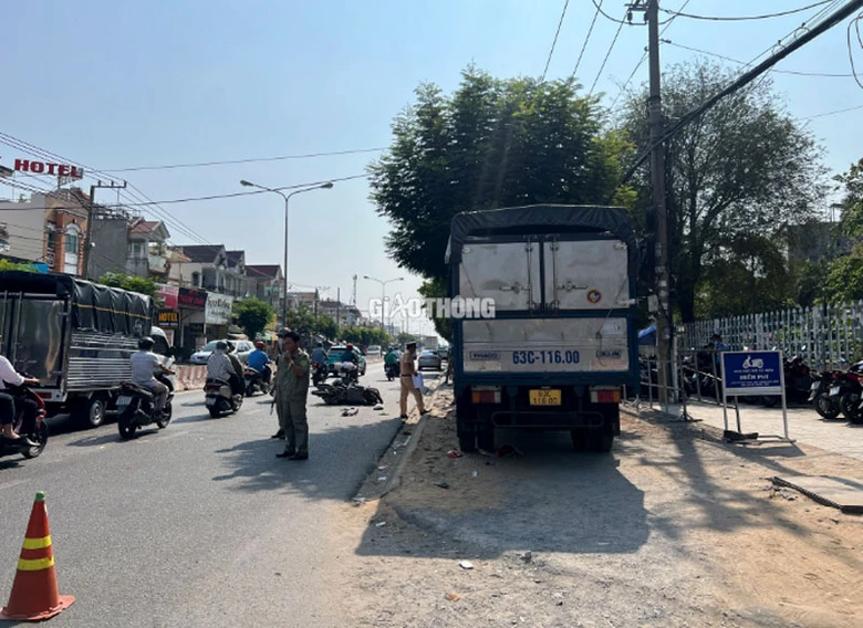 Hiện trường vụ tai nạn.