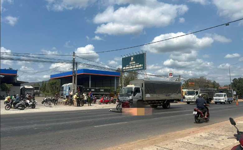 Hiện trường vụ tai nạn.