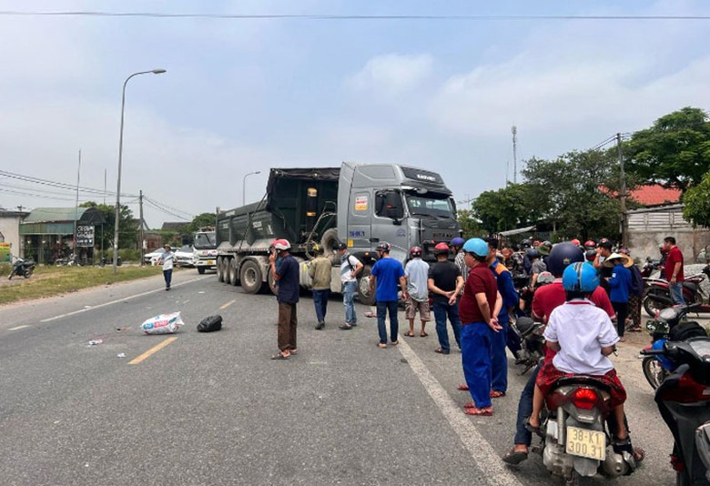 Hiện trường vụ tai nạn.