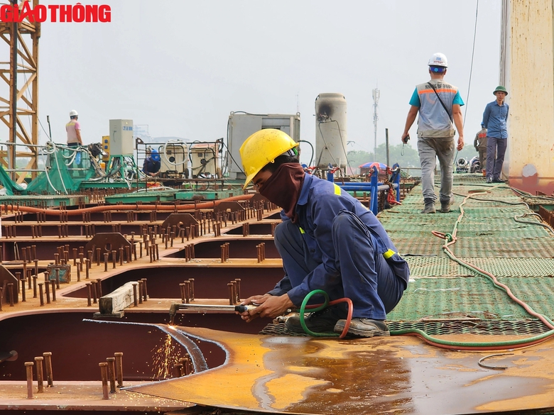 Cầu vượt đường sắt đường Nguyễn Tất Thành thi công xuyên lễ- Ảnh 7. Cầu vượt đường sắt đường Nguyễn Tất Thành thi công xuyên lễ- Ảnh 7.