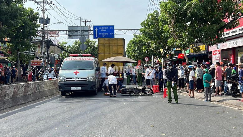 Người đàn ông tử vong sau va chạm với xe container- Ảnh 2.