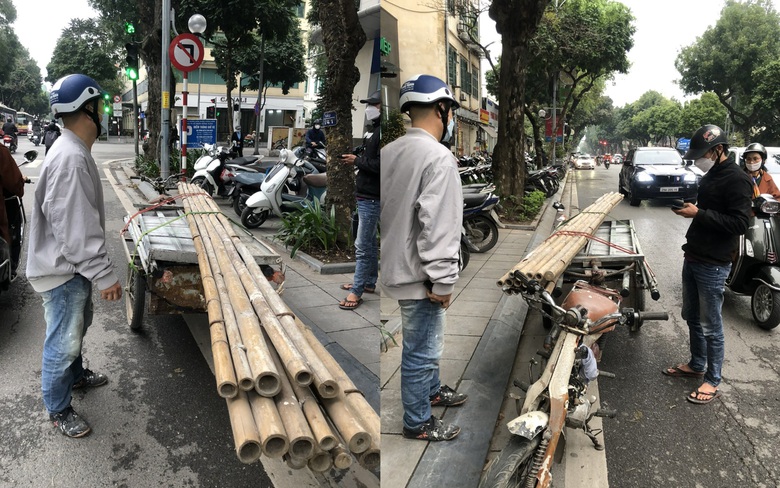 Chở h&agrave;ng cồng kềnh diễu phố, nhiều t&agrave;i xế bị CSGT xử phạt- Ảnh 2.