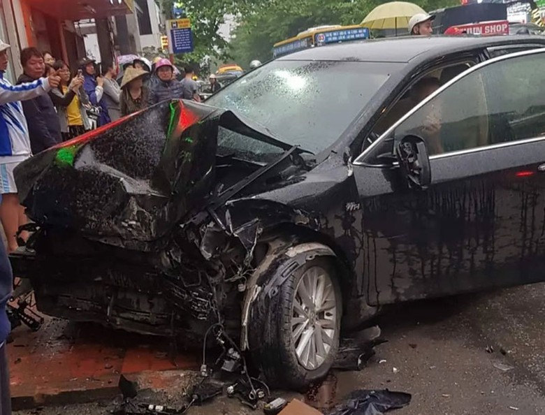 Hiện trường vụ tai nạn.