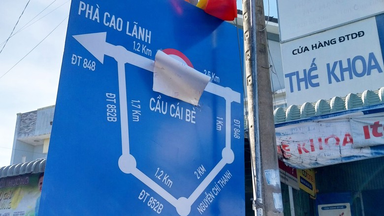 Đồng Th&aacute;p: Ph&acirc;n luồng giao th&ocirc;ng để sửa chữa cầu C&aacute;i B&egrave;- Ảnh 2.