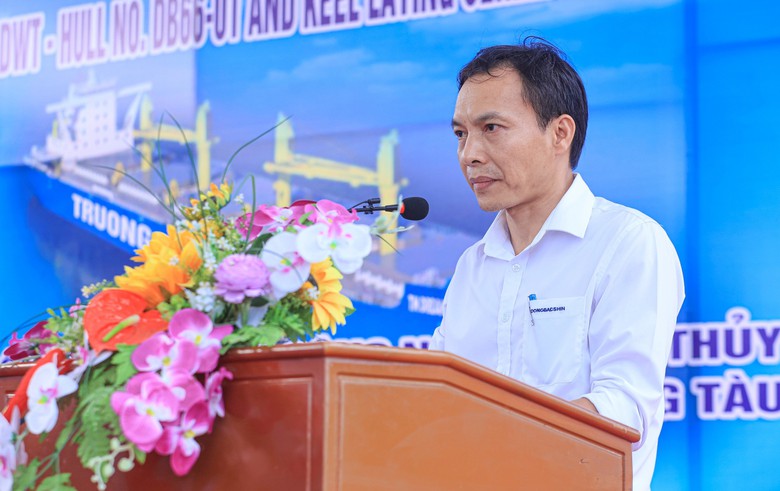 Hạ thủy t&agrave;u h&agrave;ng rời lớn nhất đ&oacute;ng mới tại Việt Nam- Ảnh 3.