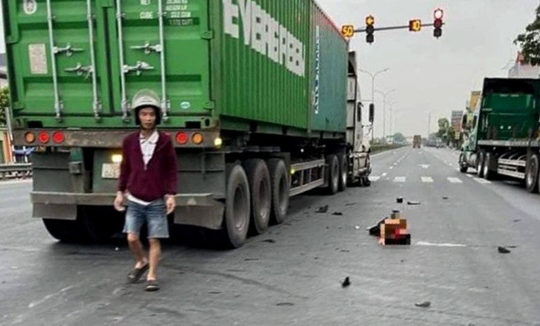 Hiện trường xảy ra vụ tai nạn.