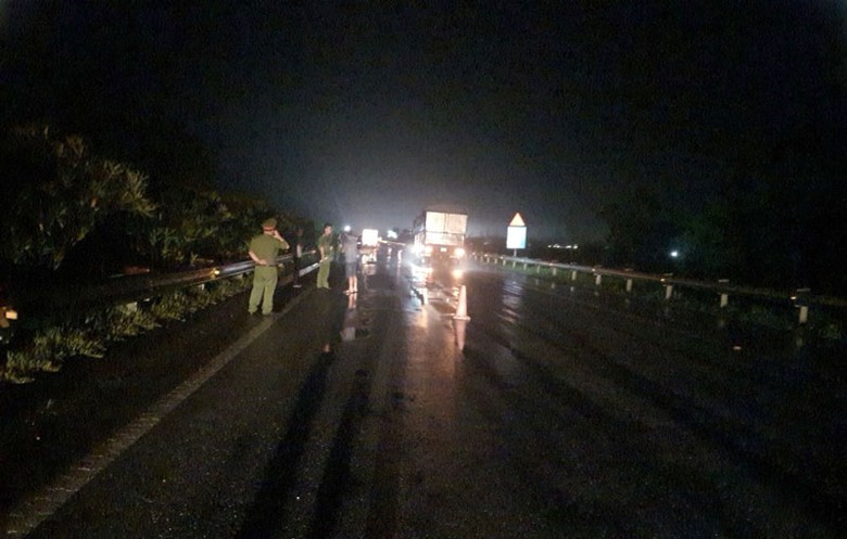 Hiện trường vụ tai nạn.