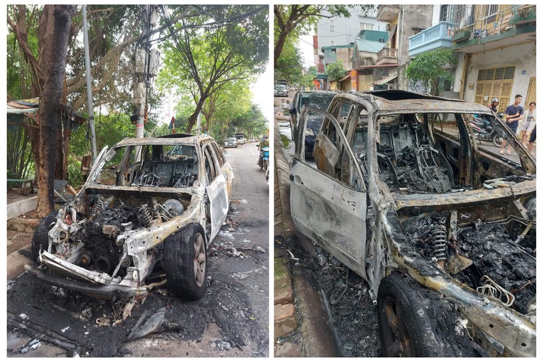 Trước khi bất ngờ ch&aacute;y trơ khung khi đang đỗ, xe BMW c&oacute; dấu hiệu lạ g&igrave;?- Ảnh 1.
