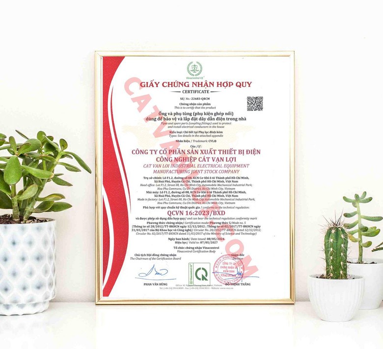 Ống th&eacute;p luồn d&acirc;y điện C&aacute;t Vạn Lợi đạt chứng nhận hợp quy theo QCVN 16:2023/BXD- Ảnh 2.