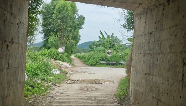 Cận cảnh đường gom xuống cấp, chi ch&iacute;t biển b&aacute;o đường cụt tr&ecirc;n cao tốc H&agrave; Nội - Bắc Giang- Ảnh 12.