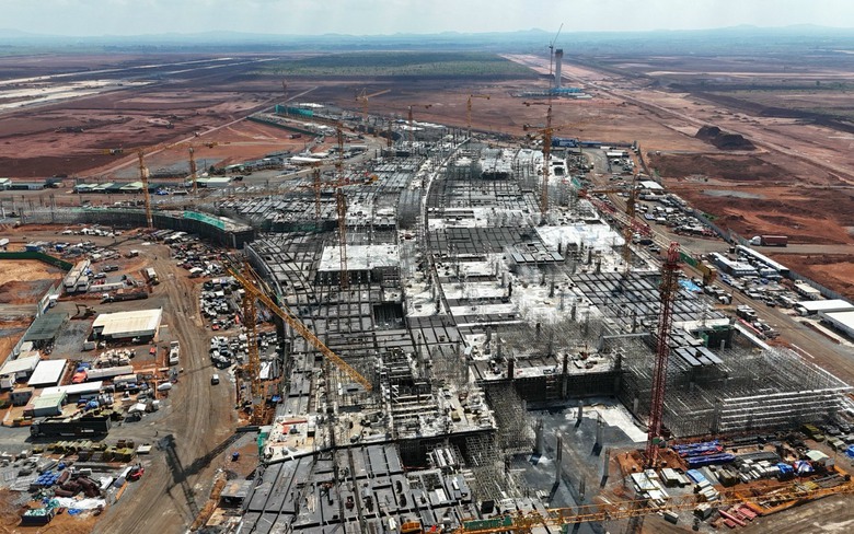 Chi&ecirc;m ngưỡng s&acirc;n bay Long Th&agrave;nh ho&agrave;nh tr&aacute;ng, đồ sộ sau 3,5 năm thi c&ocirc;ng