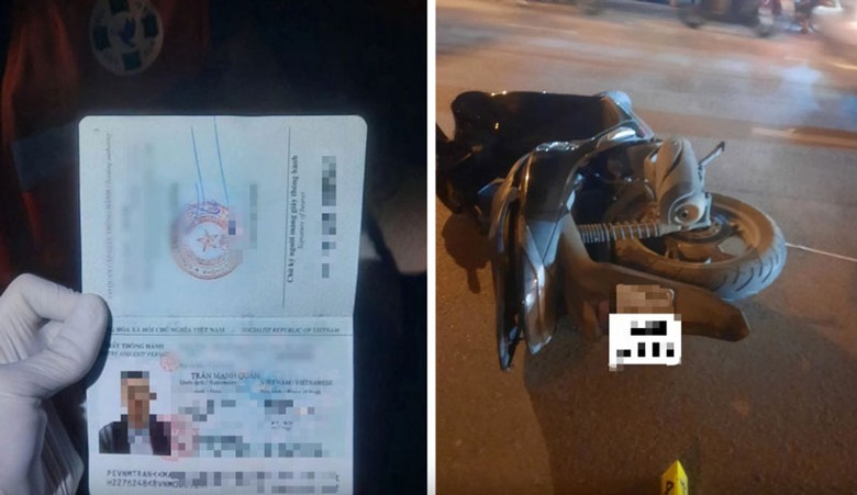 Hiện trường vụ tai nạn khiến thanh ni&ecirc;n sinh năm 2002 tử vong tại chỗ.