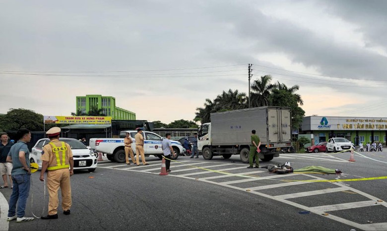 Hiện trường vụ tai nạn.