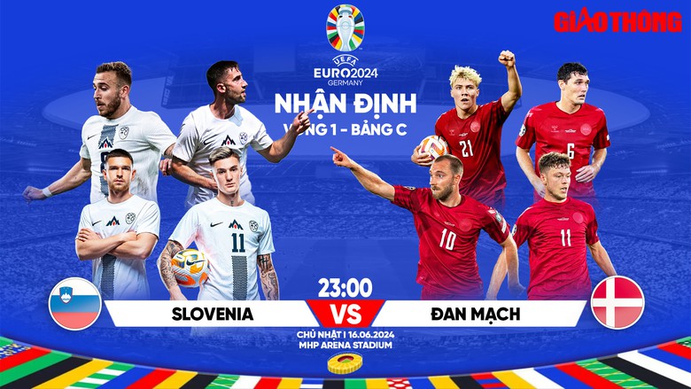Nhận định, dự đoán kết quả Slovenia vs Đan Mạch (23h ngày 16/6), bảng C EURO 2024- Ảnh 1. Nhận định, dự đoán kết quả Slovenia vs Đan Mạch (23h ngày 16/6), bảng C EURO 2024- Ảnh 1.