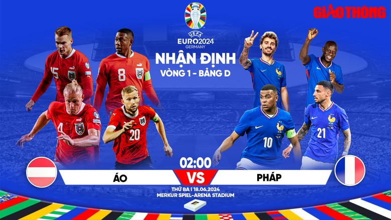 Nhận định, dự đo&aacute;n kết quả &Aacute;o vs Ph&aacute;p (2h ng&agrave;y 18/6), bảng D EURO 2024- Ảnh 1.