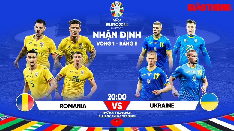 Nhận định, dự đo&aacute;n kết quả Romania vs Ukraine (20h ng&agrave;y 17/6), bảng E EURO 2024- Ảnh 1.