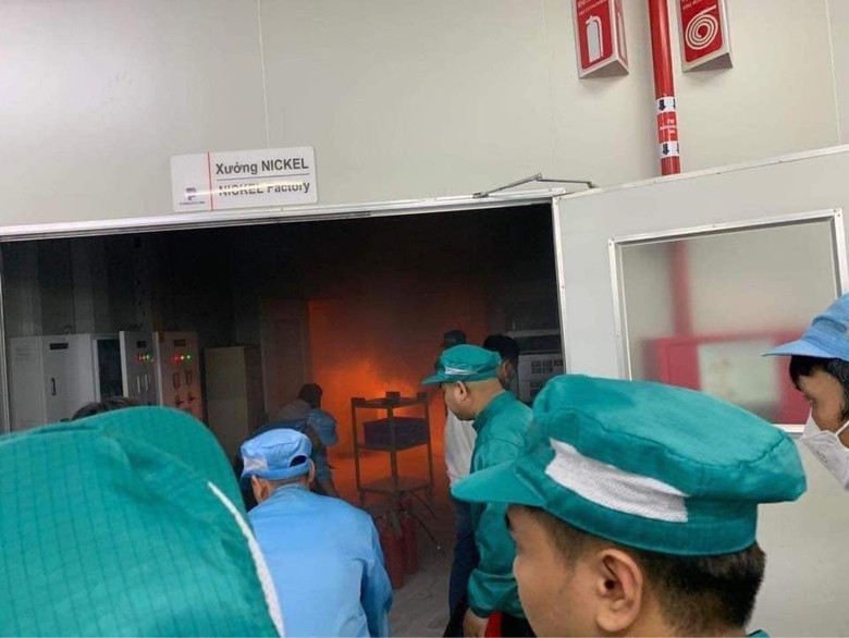 Vĩnh Ph&uacute;c: Ch&aacute;y c&ocirc;ng ty linh kiện điện tử, một c&ocirc;ng nh&acirc;n bị thương- Ảnh 1.