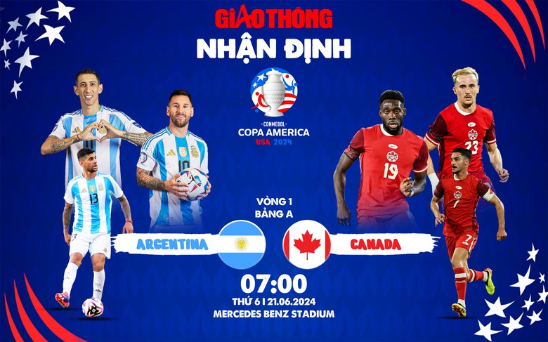 Nhận định, dự đo&aacute;n kết quả Argentina vs Canada (7h ng&agrave;y 21/6), bảng A Copa America 2024- Ảnh 1.