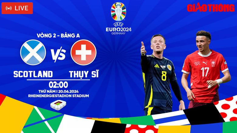 Link xem trực tiếp Scotland vs Thụy Sĩ (2h ngày 20/6), bảng A EURO 2024- Ảnh 1. Link xem trực tiếp Scotland vs Thụy Sĩ (2h ngày 20/6), bảng A EURO 2024- Ảnh 1.