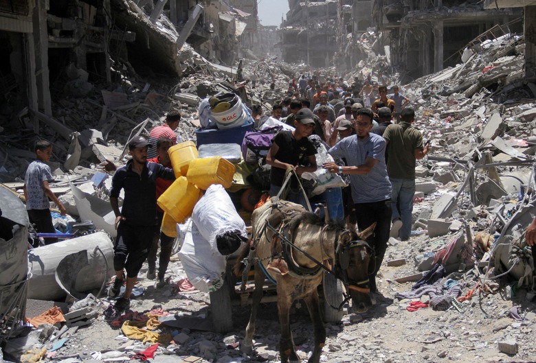Khung cảnh tan hoang tại Dải Gaza do xung đột căng thẳng k&eacute;o d&agrave;i. (Ảnh: Reuters)