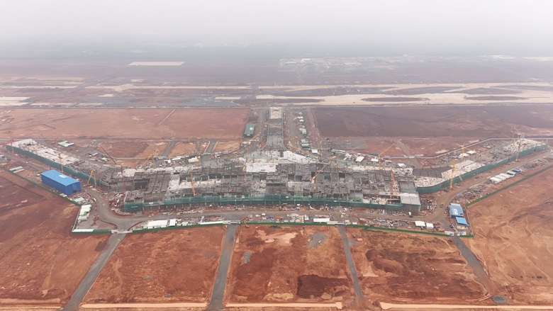 S&acirc;n bay Long Th&agrave;nh: Nh&agrave; ga vượt tiến độ 10 ng&agrave;y, đường cất hạ c&aacute;nh vượt 2 th&aacute;ng- Ảnh 1.
