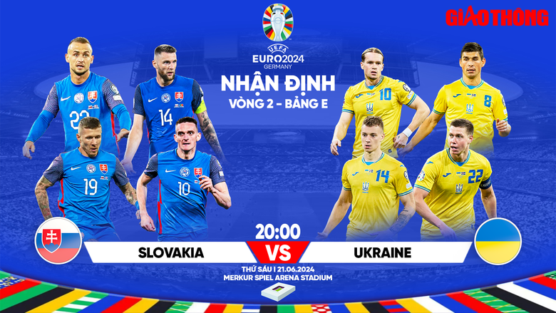 Nhận định, dự đo&aacute;n kết quả Slovakia vs Ukraine (20h ng&agrave;y 21/6), bảng E EURO 2024- Ảnh 1.