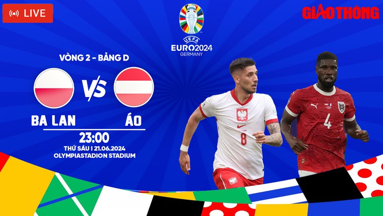 Link xem trực tiếp Ba Lan vs Áo (23h ngày 21/6), bảng D EURO 2024- Ảnh 1. Link xem trực tiếp Ba Lan vs Áo (23h ngày 21/6), bảng D EURO 2024- Ảnh 1.