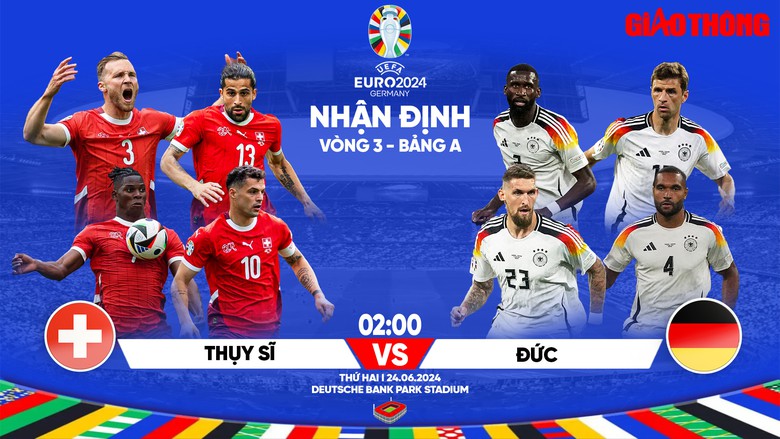 Nhận định, dự đo&aacute;n kết quả Thụy Sĩ vs Đức (2h ng&agrave;y 24/6), bảng A EURO 2024- Ảnh 1.