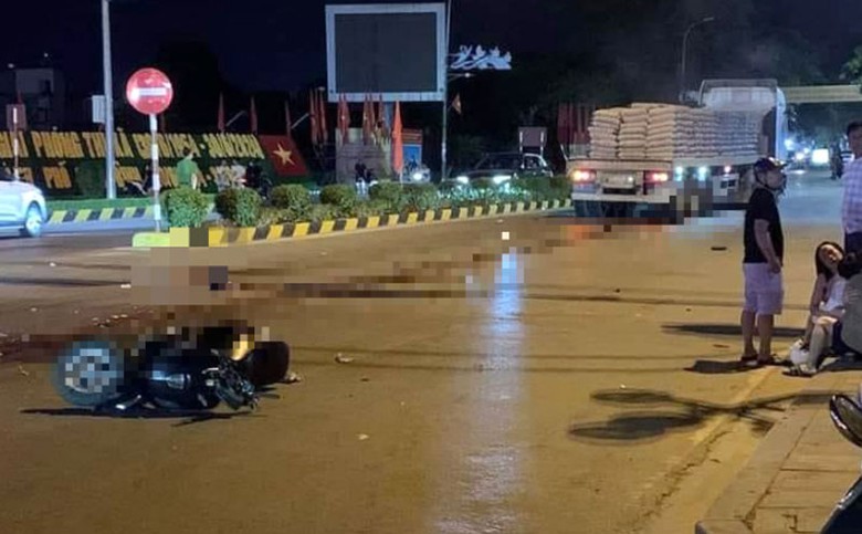 Hiện trường vụ tai nạn khiến một nữ sinh ở Thái Bình tử vong. Hiện trường vụ tai nạn khiến một nữ sinh ở Thái Bình tử vong.