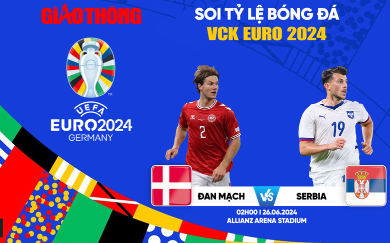 Soi tỷ lệ Đan Mạch vs Serbia (2h ng&agrave;y 26/6), bảng C EURO 2024- Ảnh 1.