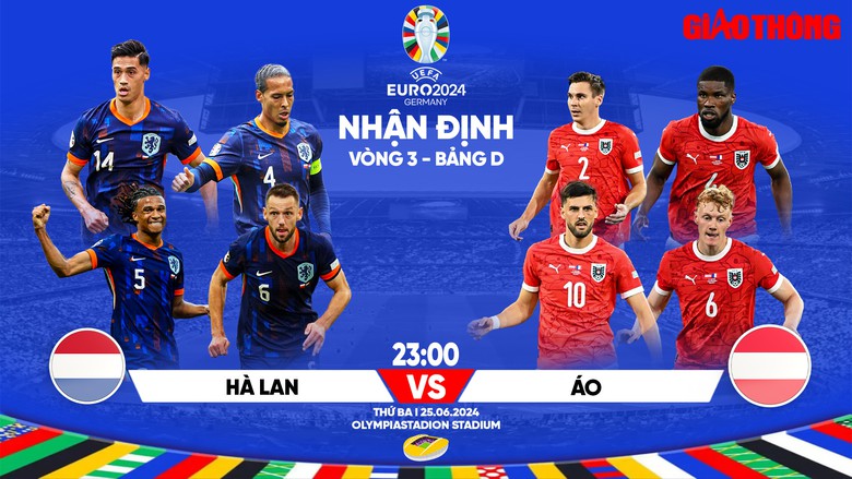 Nhận định, dự đo&aacute;n kết quả H&agrave; Lan vs &Aacute;o (23h ng&agrave;y 25/6), bảng D EURO 2024- Ảnh 1.