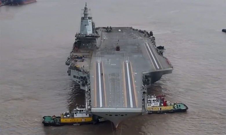 Trung Quốc tuy&ecirc;n bố Ph&uacute;c Kiến l&agrave; t&agrave;u s&acirc;n bay truyền thống lớn nhất thế giới- Ảnh 1.