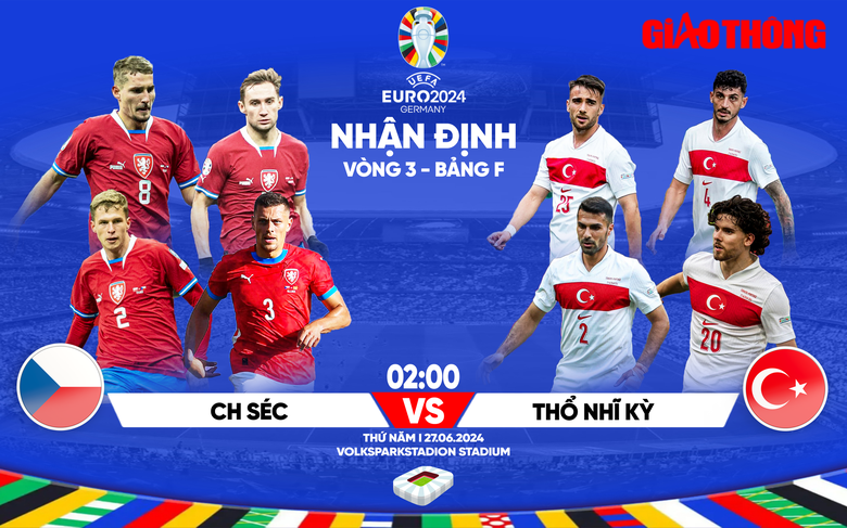 Nhận định, dự đo&aacute;n kết quả CH S&eacute;c vs Thổ Nhĩ Kỳ (2h ng&agrave;y 27/6), bảng F EURO 2024- Ảnh 1.