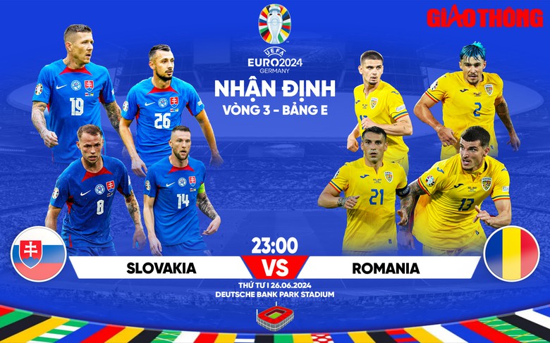 Nhận định, dự đo&aacute;n kết quả Slovakia vs Romania (23h ng&agrave;y 26/6), bảng E EURO 2024- Ảnh 1.