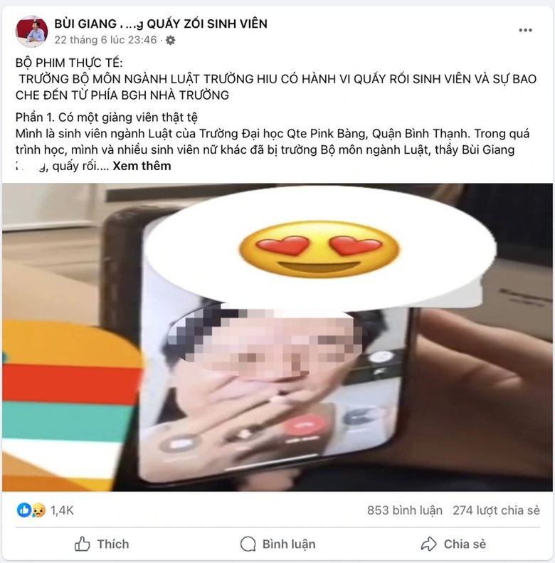Giảng vi&ecirc;n bị tố quấy rối sinh vi&ecirc;n, trường ĐH Quốc tế Hồng B&agrave;ng n&oacute;i g&igrave;?- Ảnh 1.
