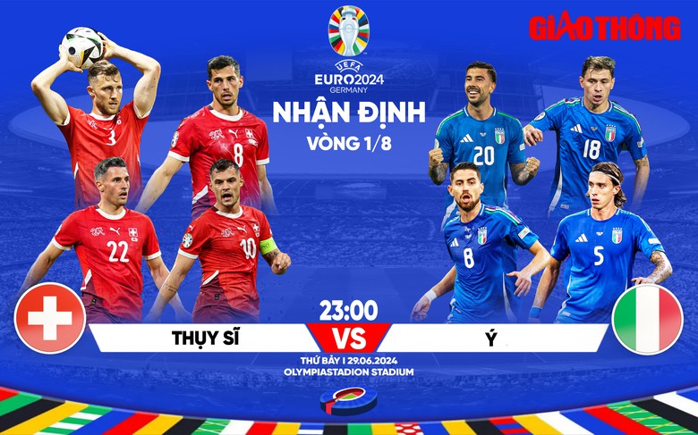Nhận định, dự đo&aacute;n kết quả Thụy Sĩ vs &Yacute; (23h ng&agrave;y 29/6), v&ograve;ng 1/8 EURO 2024- Ảnh 1.